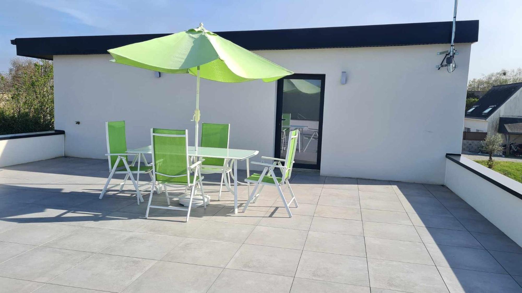 Location Saisonniere Pres De La Mer Avec Rooftop Riantec Buitenkant foto